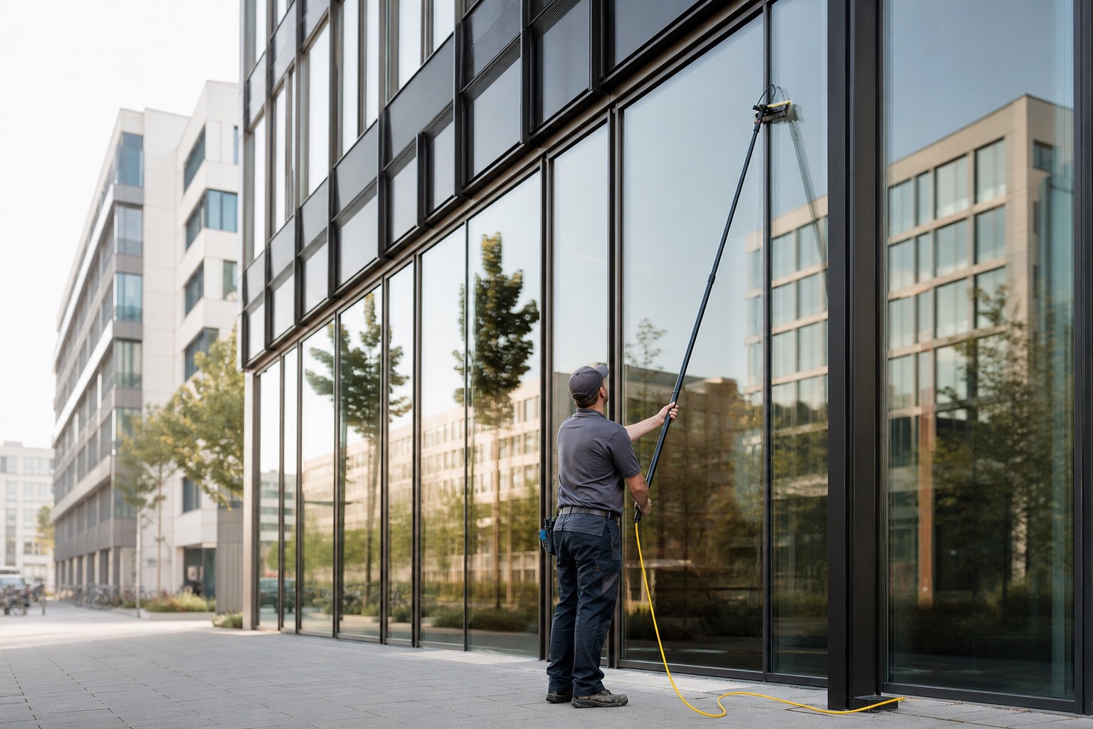 Fenster- & Glasreinigung für Gewerbe in Berlin